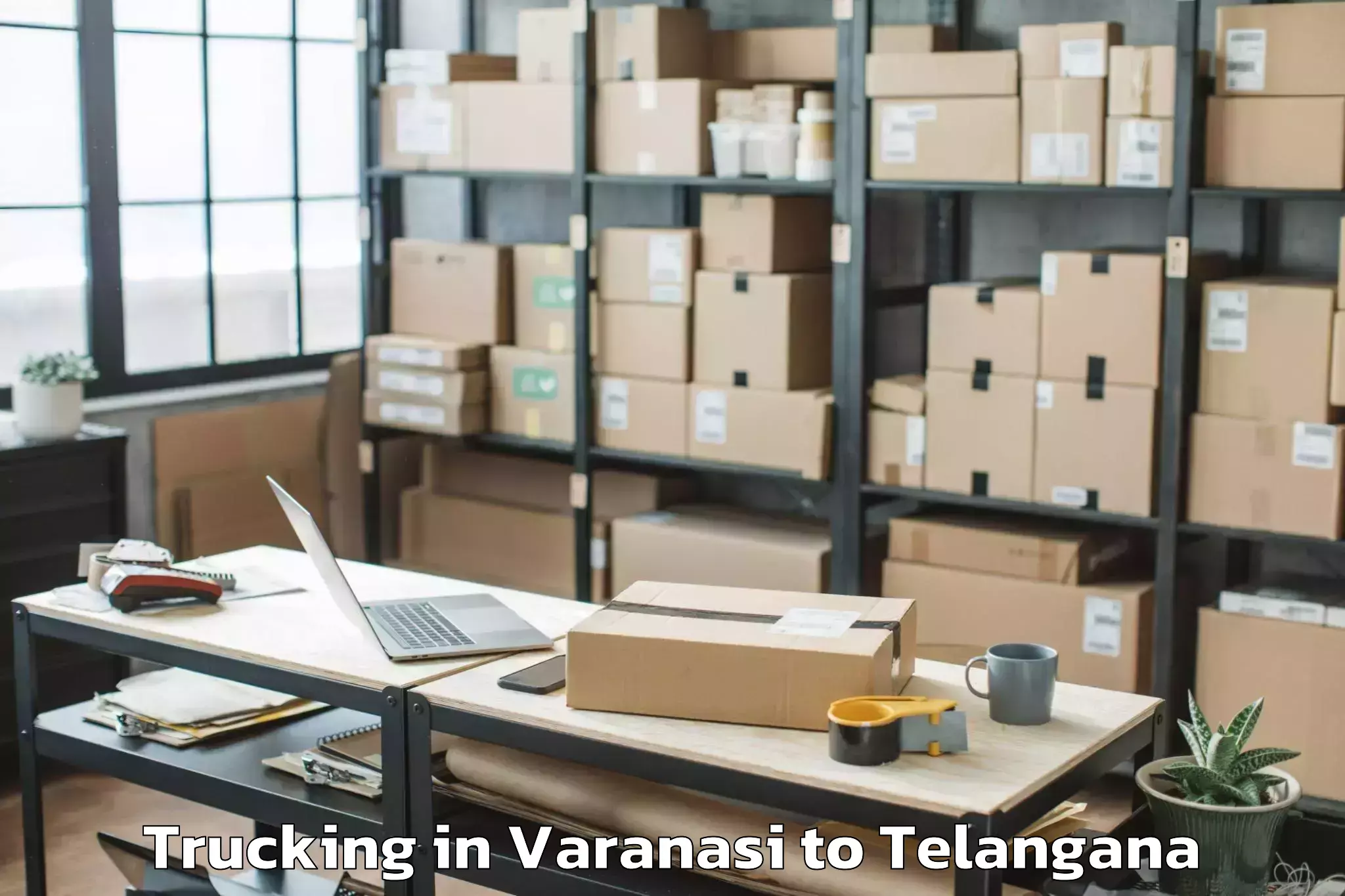 Book Varanasi to Khairatabad Trucking Online